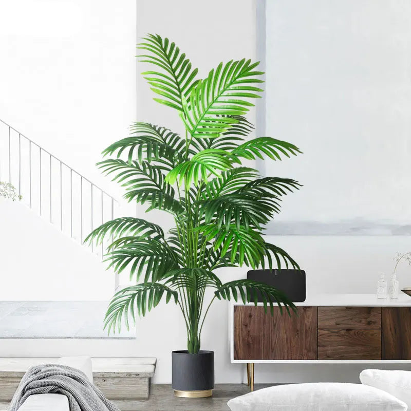 Premium Lifelike Faux Palm Tree for Indoor Decor