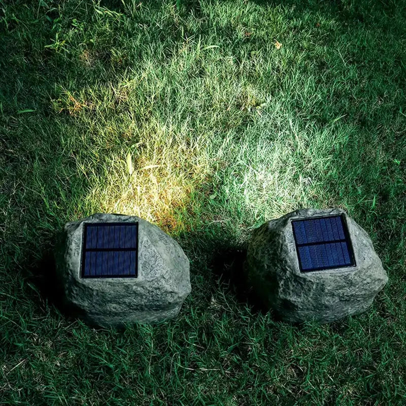 Solar Stone Pathway Lights - Elegant Outdoor Path Lighting