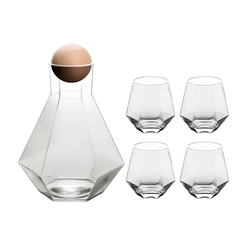 Diamond-Cut Drinkware 5-Piece Set