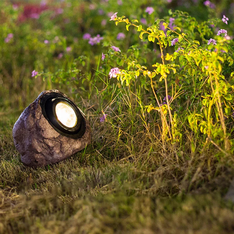 Solar Stone Pathway Lights - Elegant Outdoor Path Lighting
