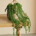 Lifelike Faux Ivy with Succulent Accents