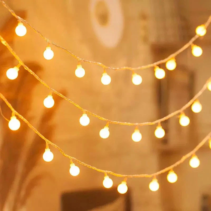 Elegant Pearl String Lights for Cozy Ambience