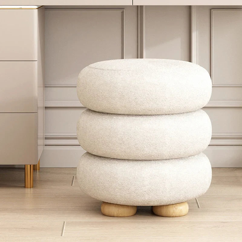 Macaron Ottoman - Plush Tufted Storage Stool