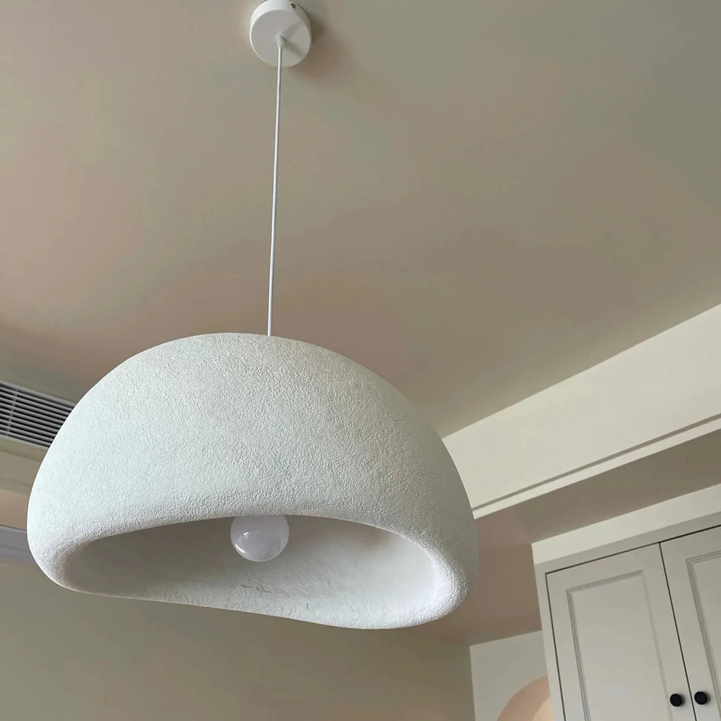Wabi-Sabi Pendant Light - Rustic, Handcrafted Minimalist Glow