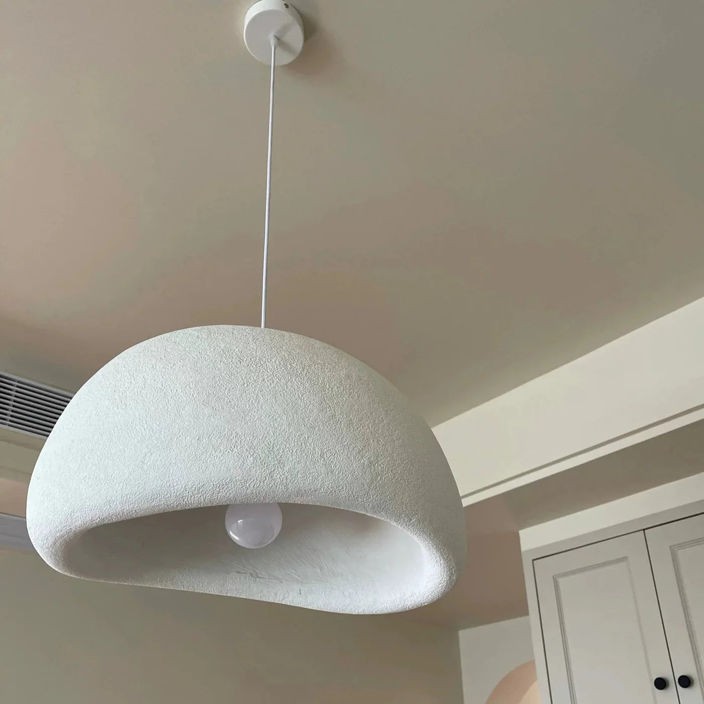 Wabi-Sabi Pendant Light - Rustic, Handcrafted Minimalist Glow