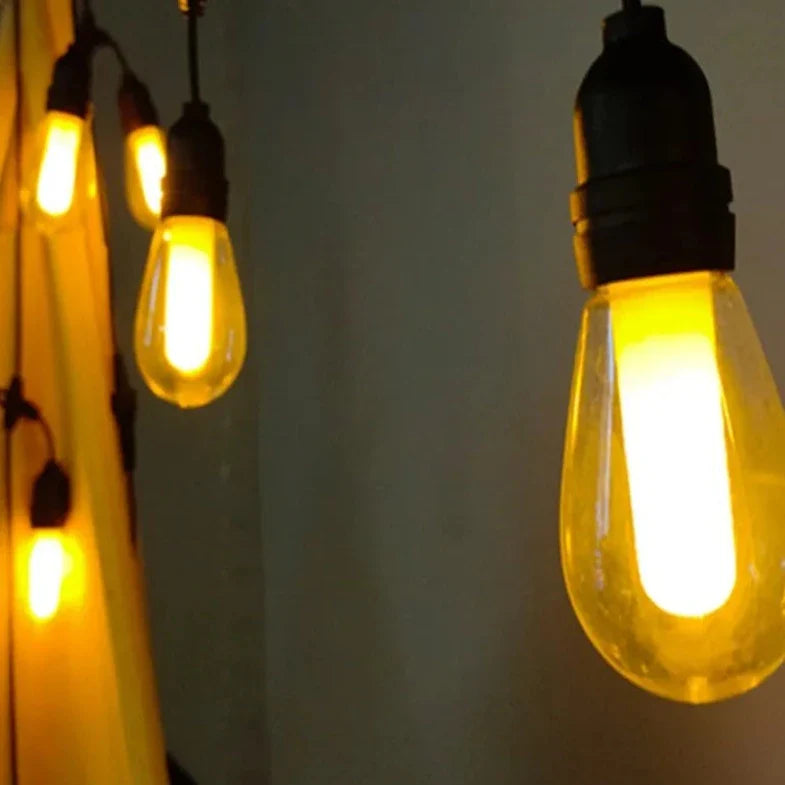 Charming Vintage String Lights with Warm Glow