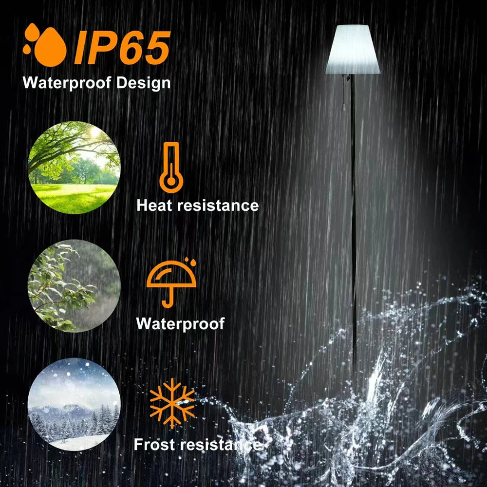 Eco-Friendly Solar-Powered Adjustable Floor Lamp for Versatile Home Lighting