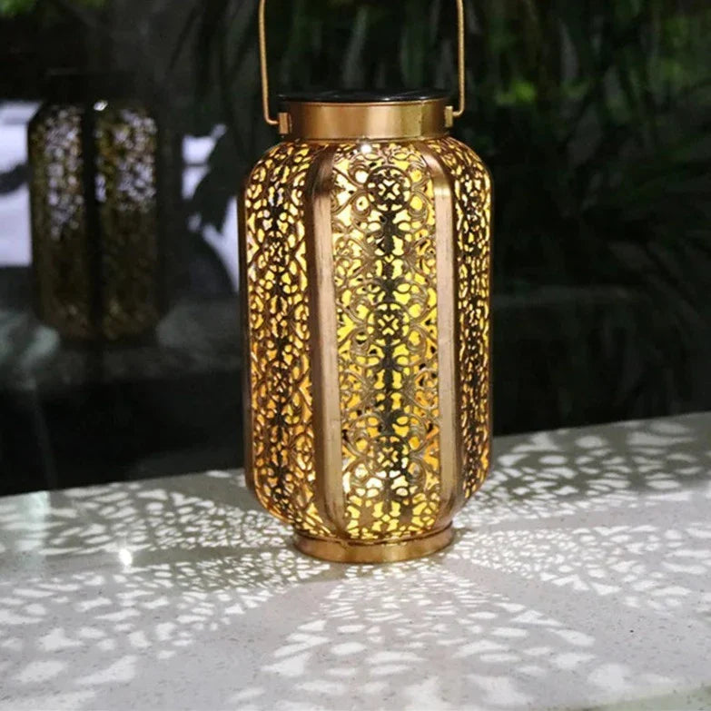 Elegant Solar-Powered Art Deco Lantern
