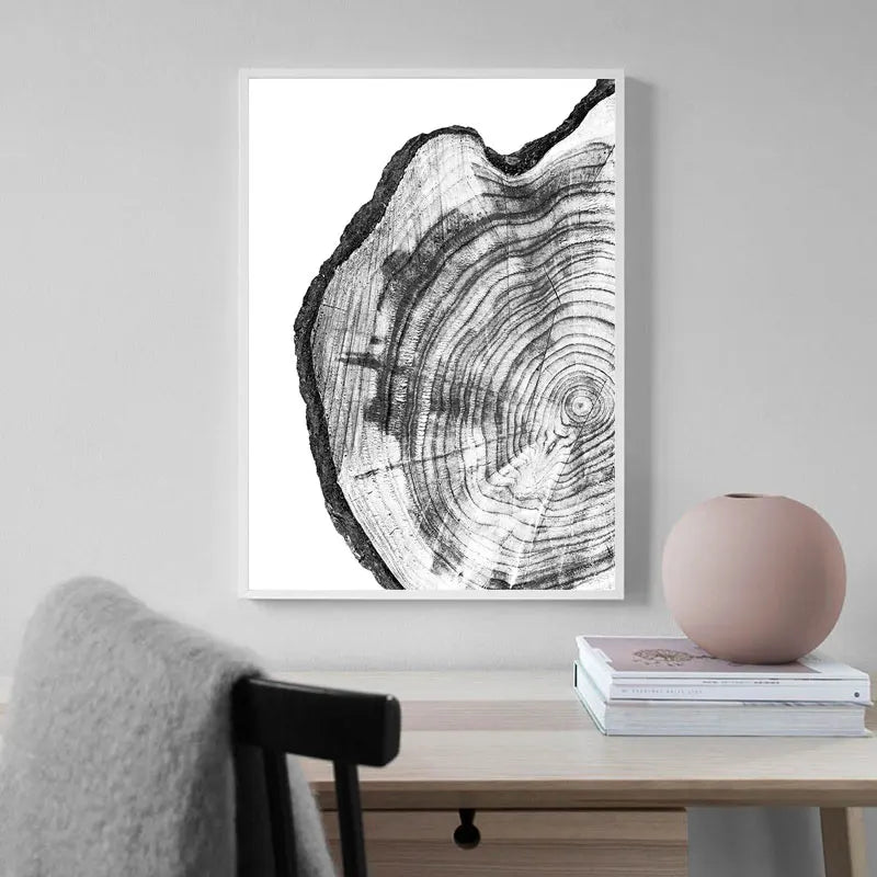 Tree Stump Canvas – Rustic Wall Art for Nature Lovers