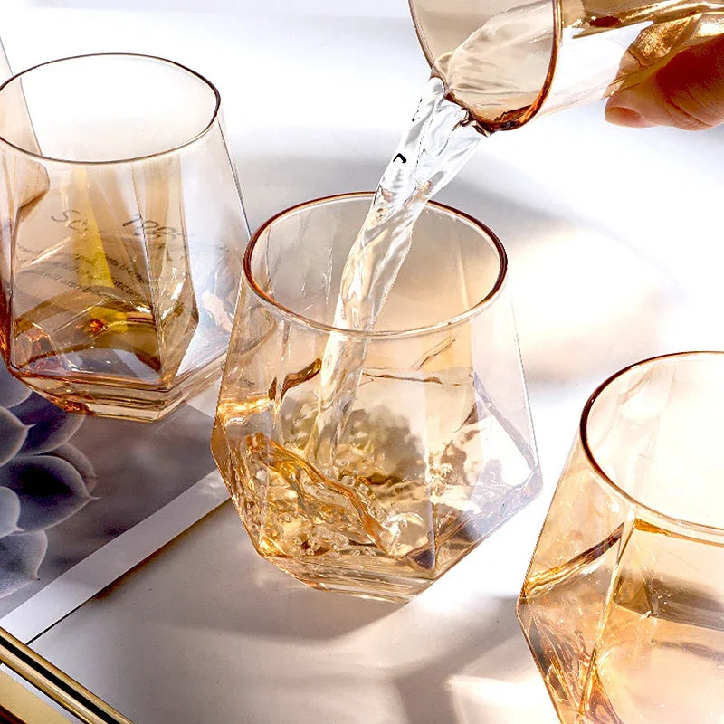 Diamond-Cut Drinkware 5-Piece Set