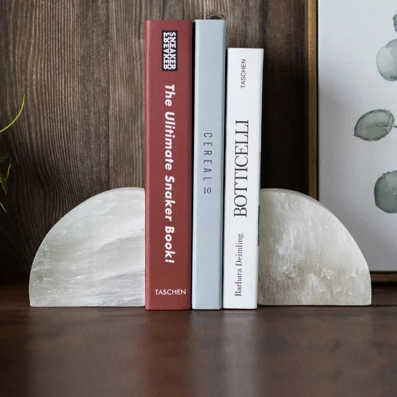 Elegant White Onyx 1-Piece Bookend