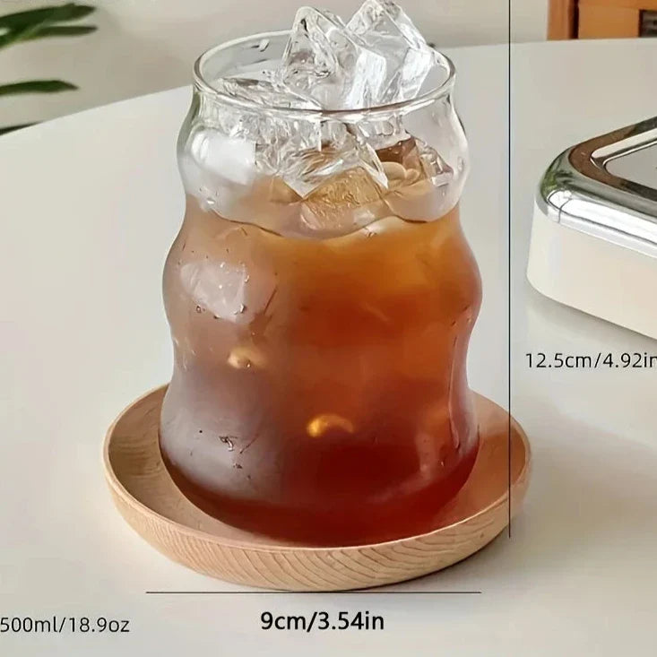 Premium Heat-Resistant Ribbed Tumblers - 4-Piece Set