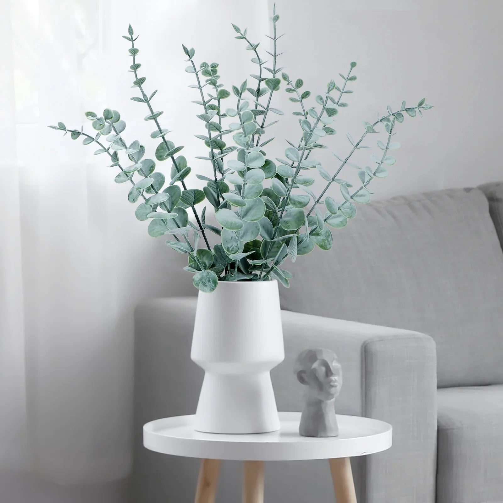 Realistic Faux Eucalyptus Stems for Lush, Year-Round Greenery
