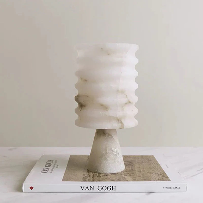 Elegant White Onyx Flower Vase