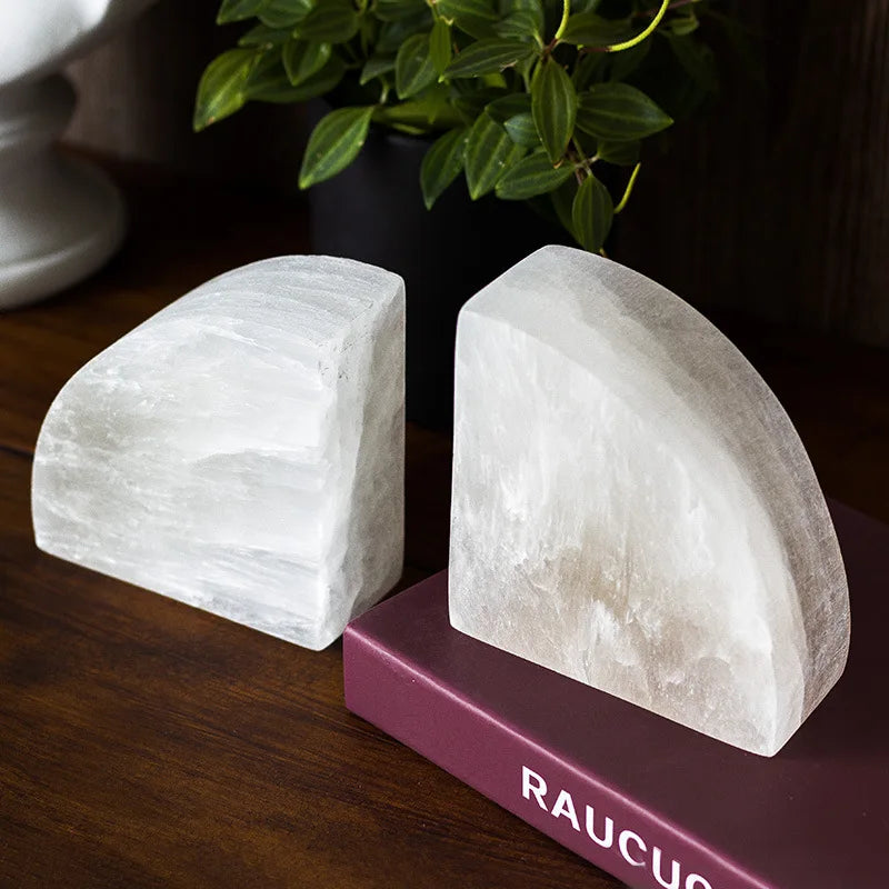 Elegant White Onyx 1-Piece Bookend