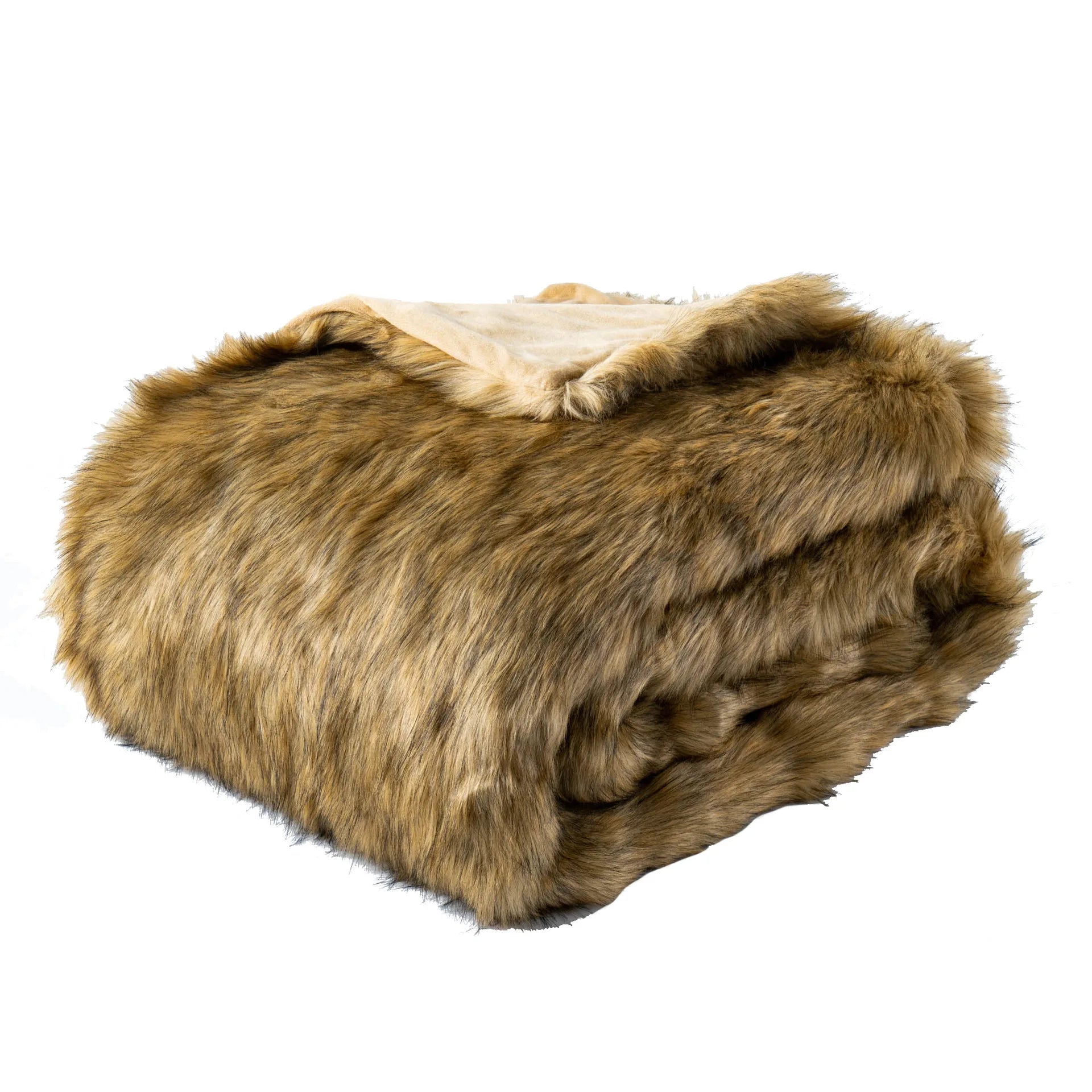 Luxurious Fox Faux-Fur Throw Blanket – Ultra-Soft & Cozy