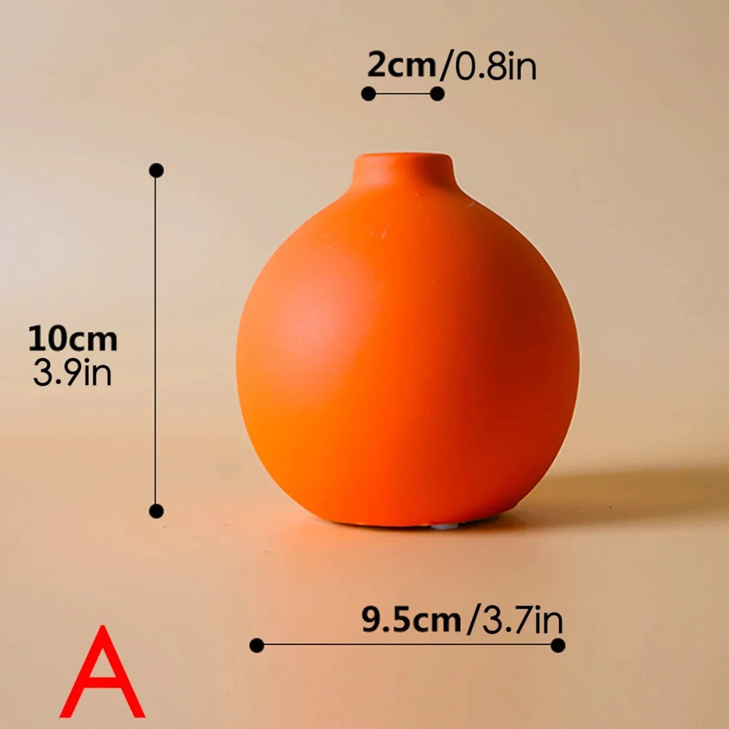 Nordic Ceramic Vase - Sleek Minimalist Home Decor