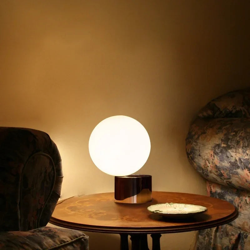 Angled Globe Light - Modern Geometric Glow