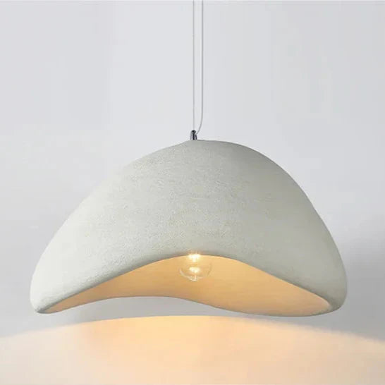 Wabi-Sabi Pendant Light - Rustic, Handcrafted Minimalist Glow