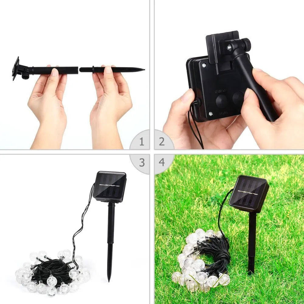 Solar-Powered Twinkle Lights