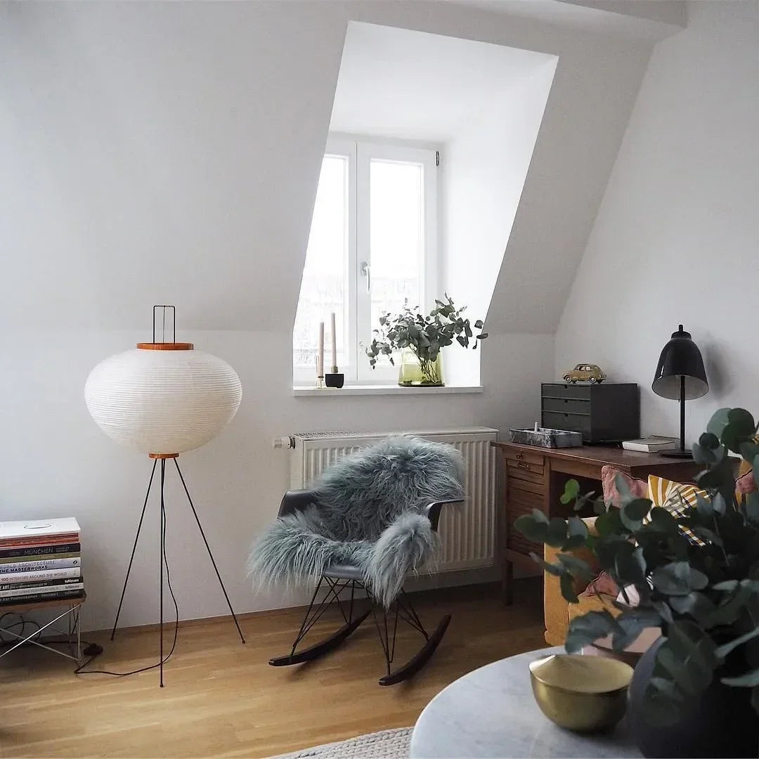 Akari Japanese Rice Paper Lamp - Elegant, Ambient Glow for Any Space