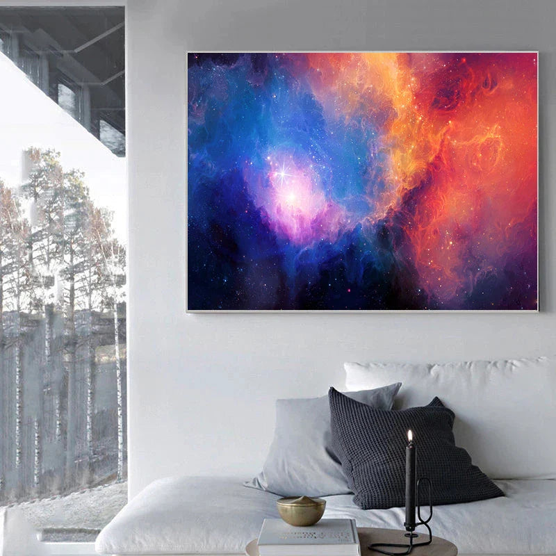 Nebula Canvas: Celestial Wall Art on Premium Canvas