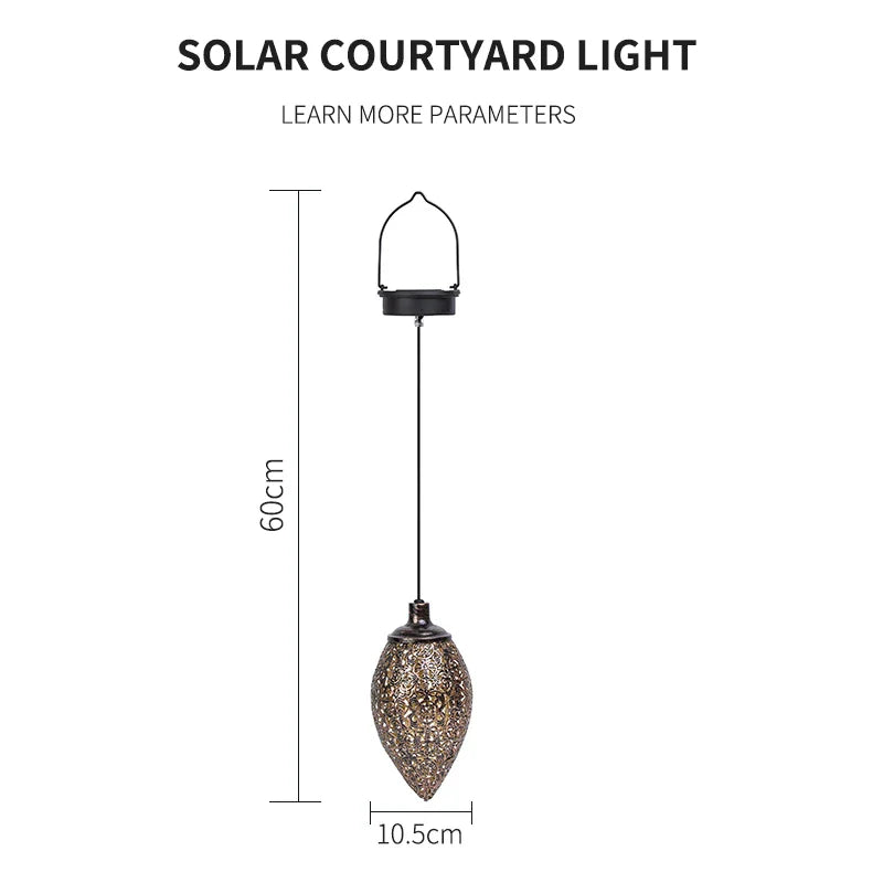 Solar Water Drop Lantern for Ambient Outdoor Lighting