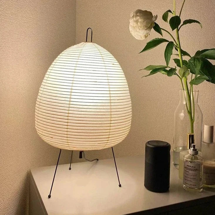 Akari Japanese Rice Paper Lamp - Elegant, Ambient Glow for Any Space