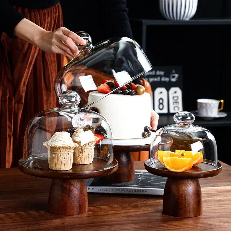 Acacia Wood Stand - Elegant, Durable Display for Home or Office