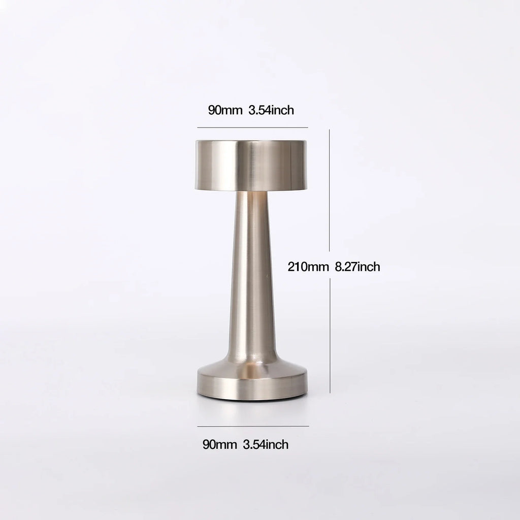 Gleaming Metallic Table Lamp