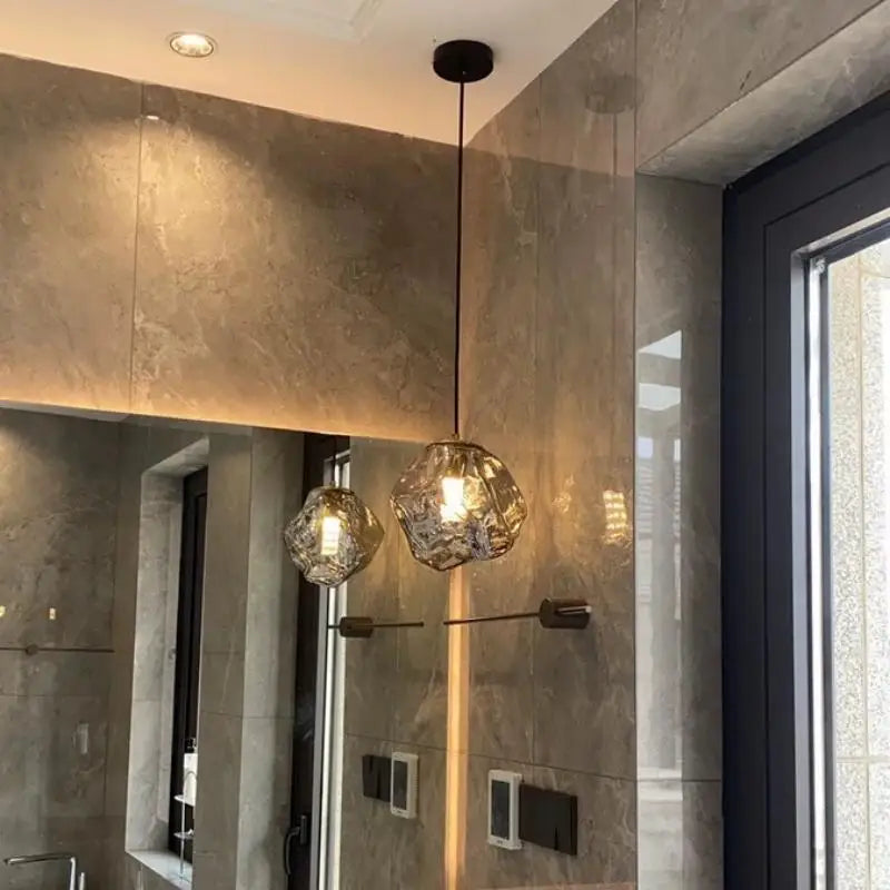 Nordic Lava Pendant Necklace – Minimalist Design with Lava Stone