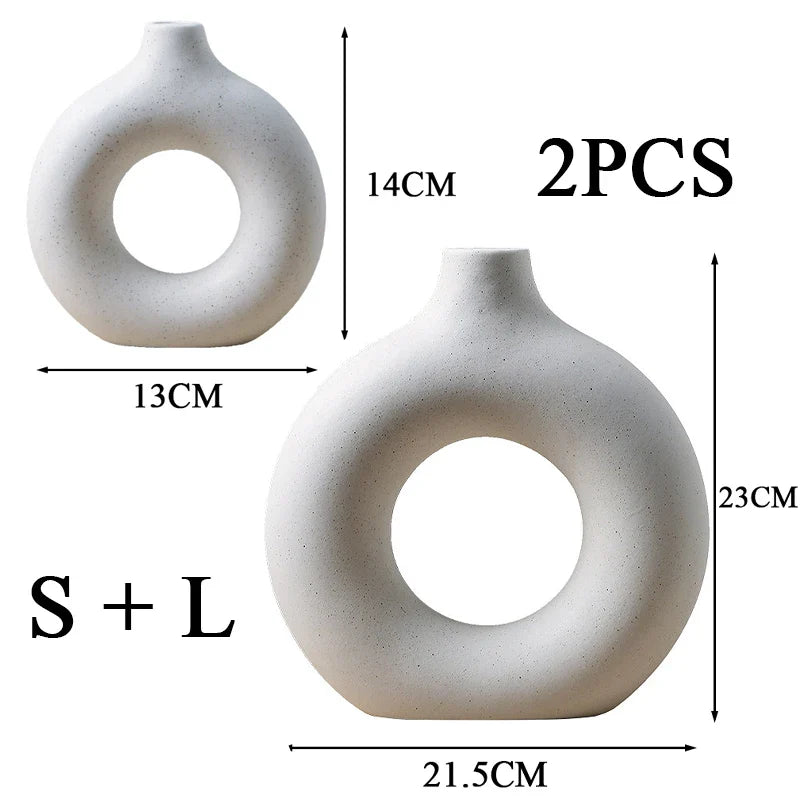 Halo 2-Piece Vase Set - Modern, Elegant Design