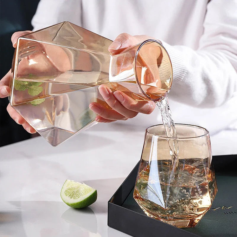 Diamond-Cut Drinkware 5-Piece Set