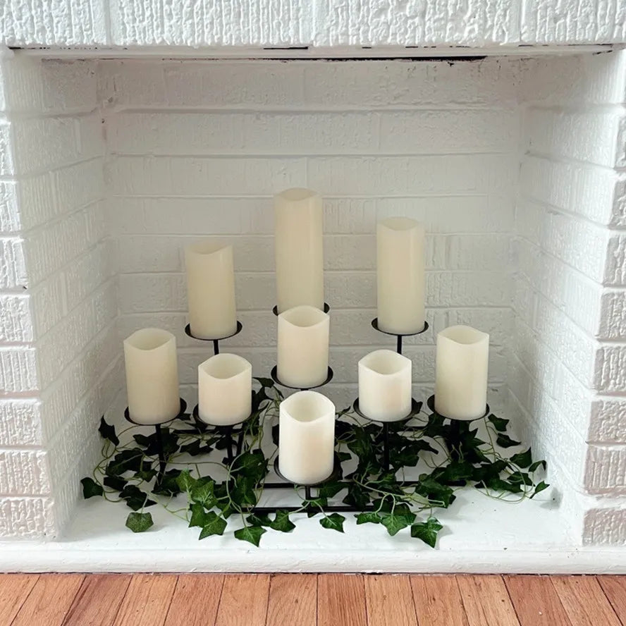 Melted-Effect Flameless Candles