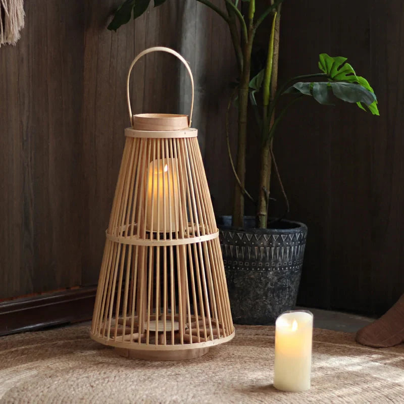 Handwoven Rattan Lanterns for a Warm, Natural Glow