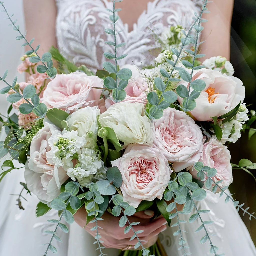 Realistic Faux Eucalyptus Stems for Lush, Year-Round Greenery