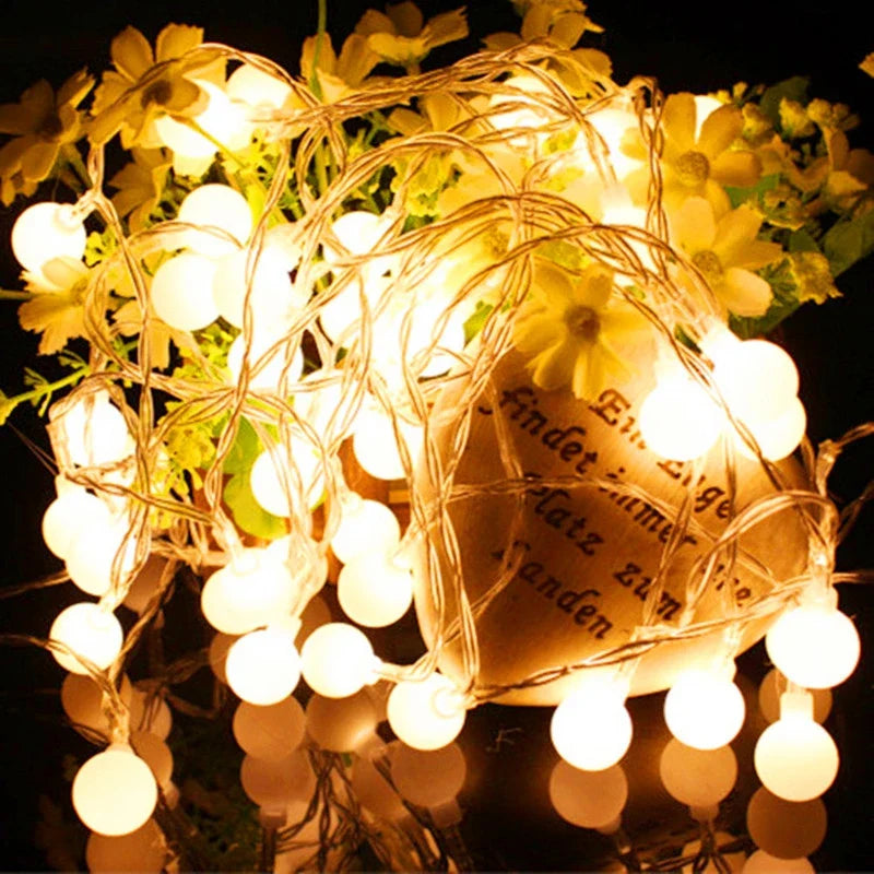 Elegant Pearl String Lights for Cozy Ambience