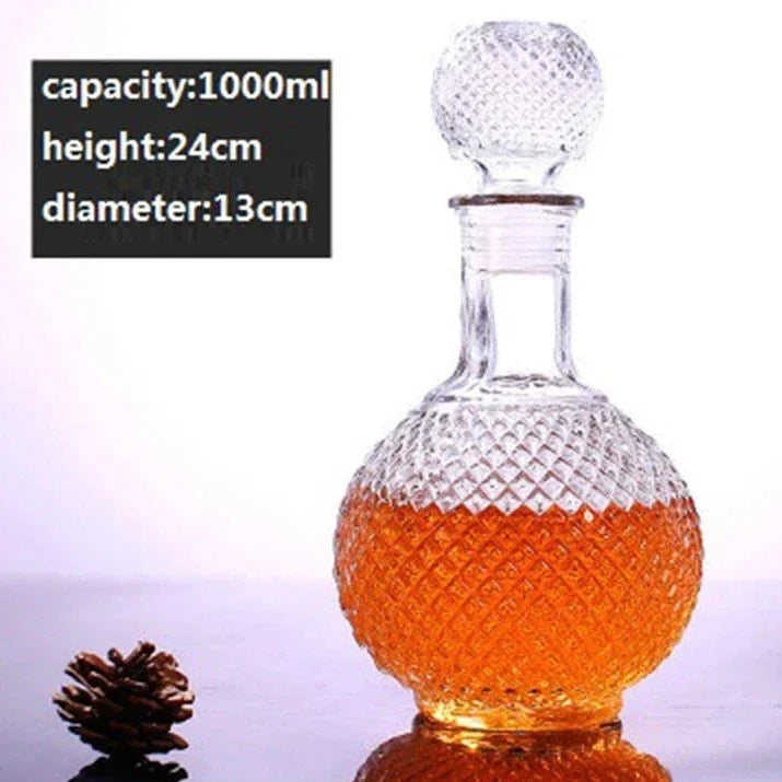 Elegant Spirit Glass Decanters