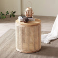 Stylish Wooden Storage Side Table with Space-Saving Design