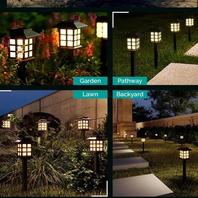 Solar LED Pathway Lanterns - Bright, Eco-Friendly Outdoor Lighting for Walkways