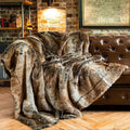 Luxurious Mink Faux Fur Throw Blanket for Cozy Comfort