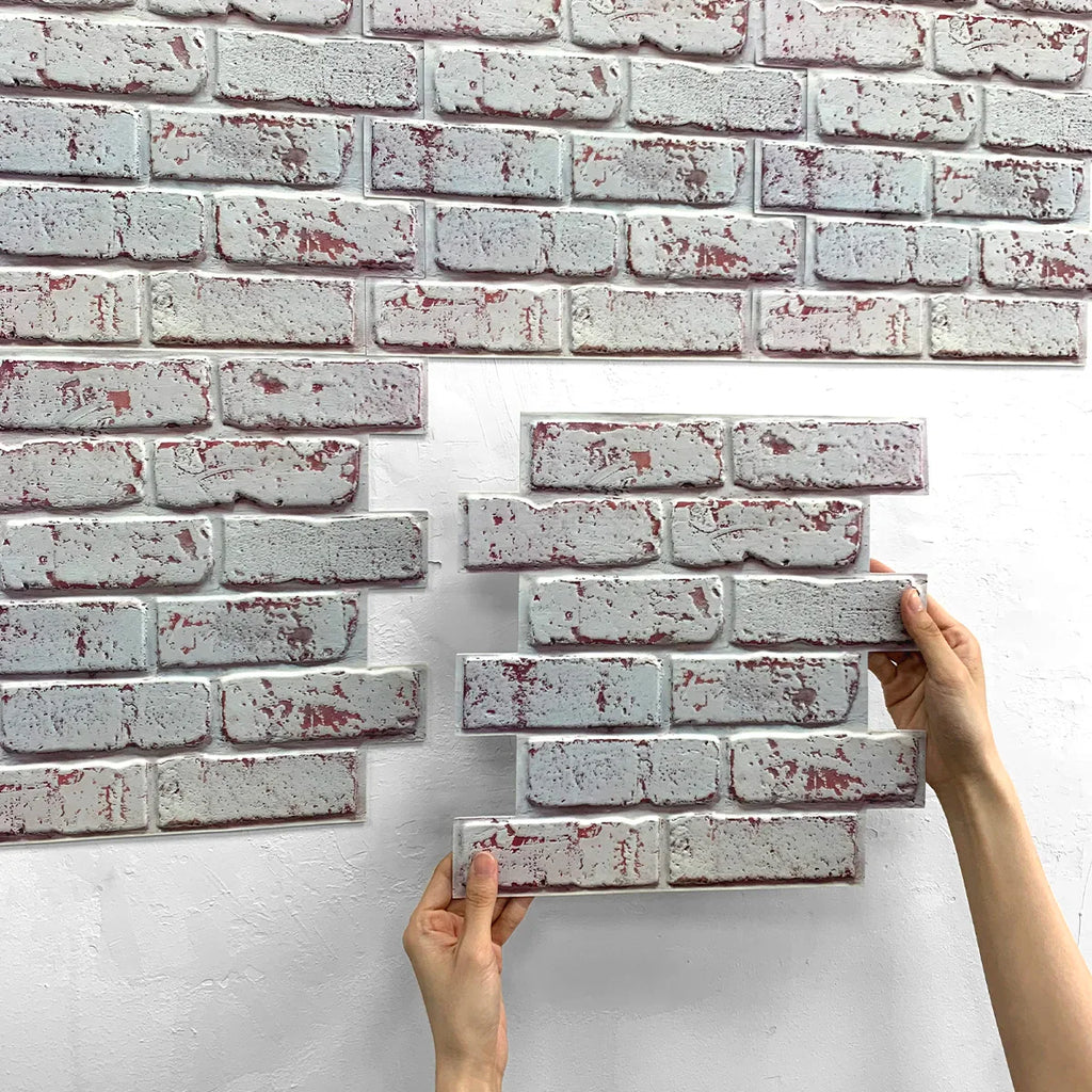 Realistic Faux Brick Wall Panel