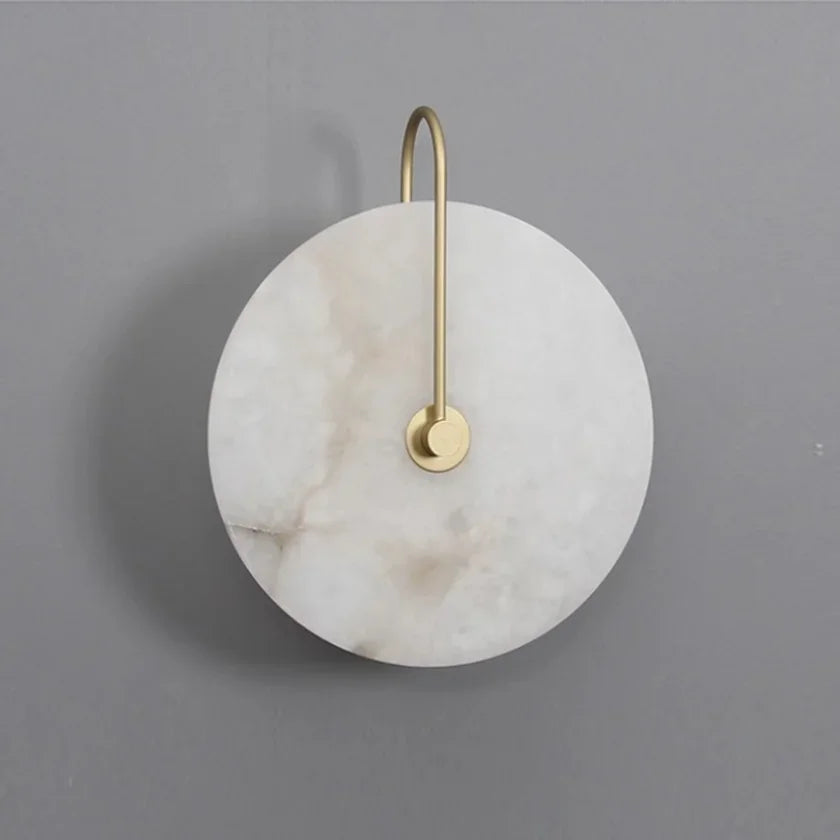 Lux Marble Disk Wall Light