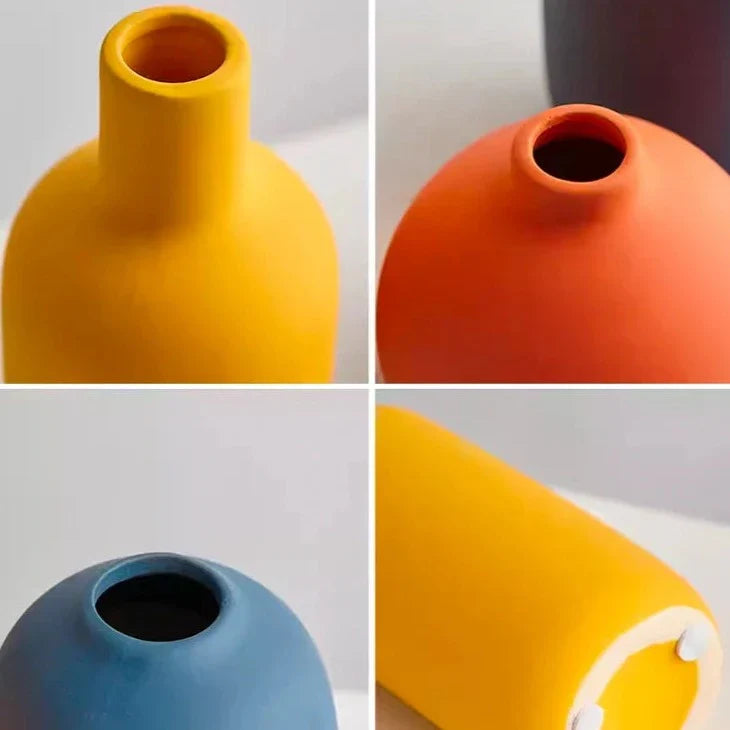 Nordic Ceramic Vase - Sleek Minimalist Home Decor