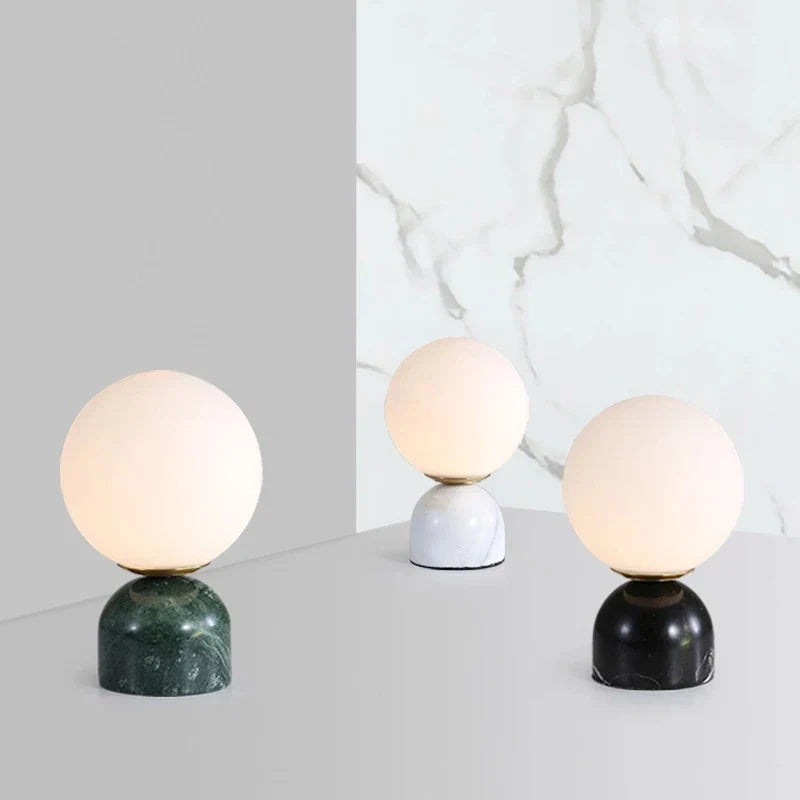 Elegant Marble Globe Table Lamp