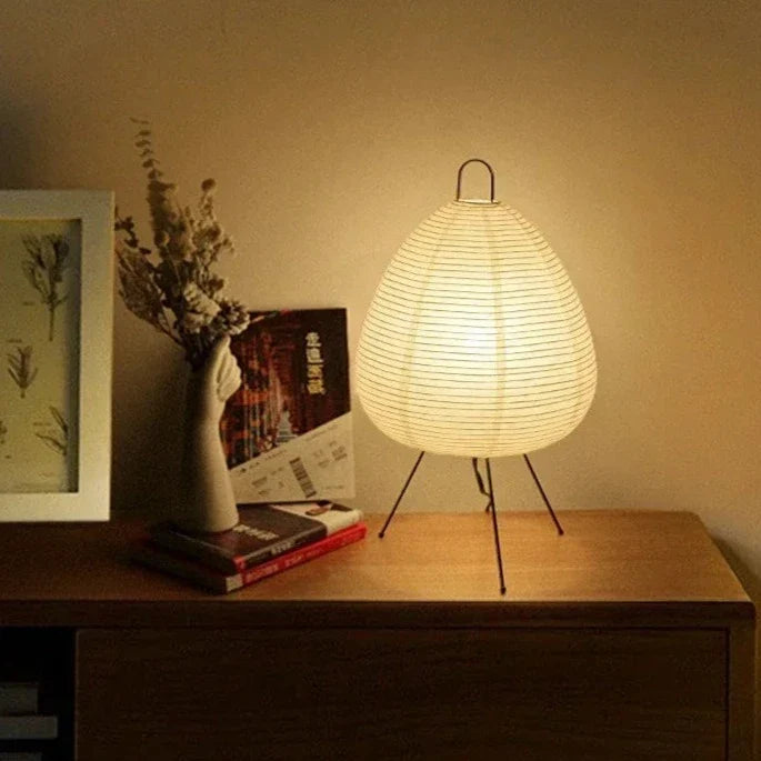 Akari Japanese Rice Paper Lamp - Elegant, Ambient Glow for Any Space