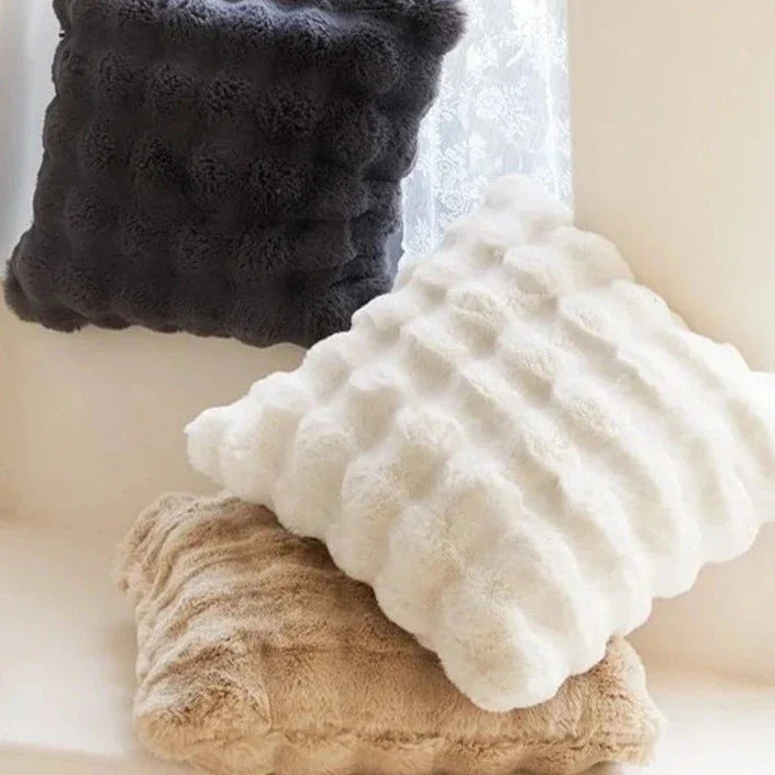 Luxurious Rabbit Faux Fur Pillow Cover