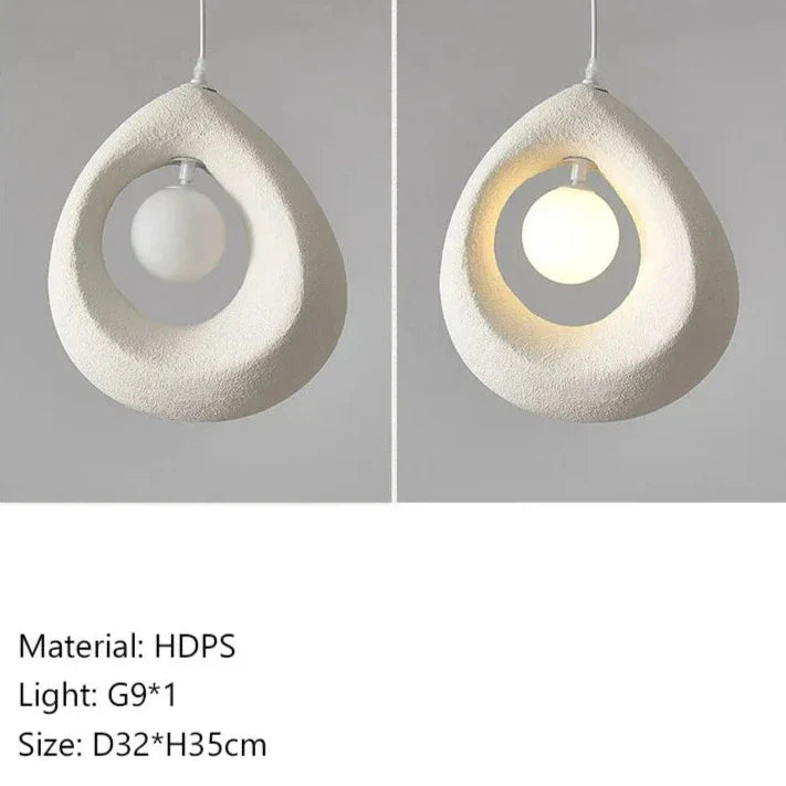 Wabi-Sabi Tear Drop Pendant Light