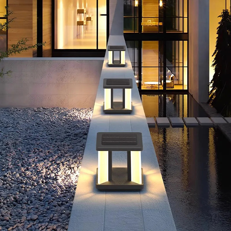 Solar Post Light - Outdoor Pathway Lantern