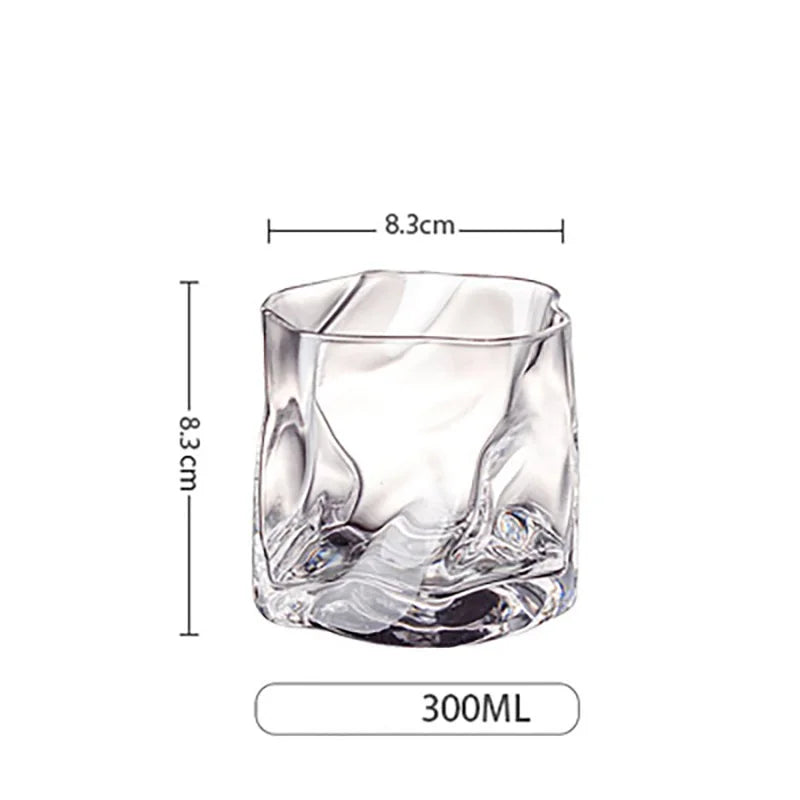 Premium Textured Whiskey Glasses - 2-Piece Set
